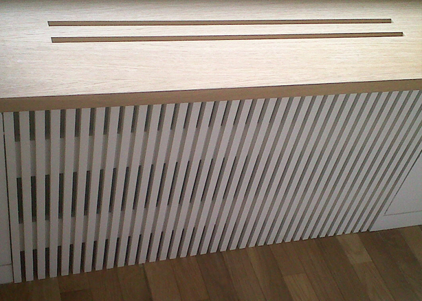 radiador de baja temperatura empotrado en pared