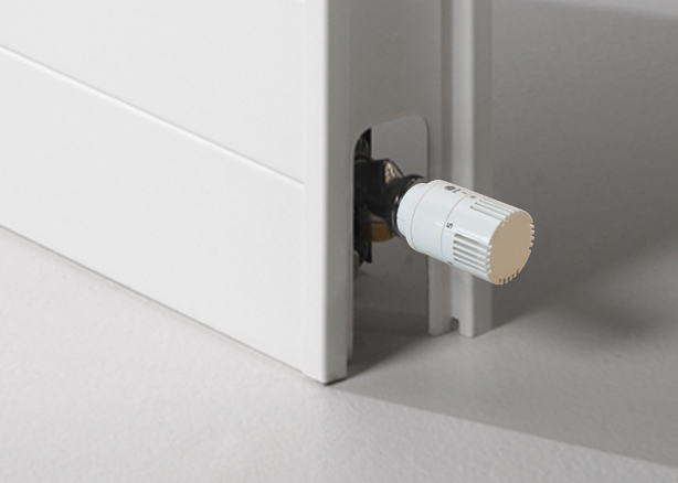 detalle de radiador de baja temperatura